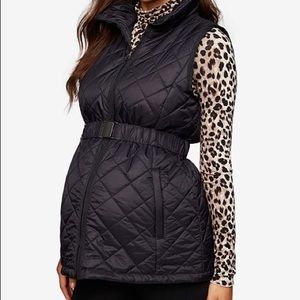 Quilted Puffer Maternity Vest A Pea In The Pod SM